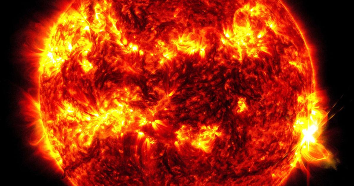 The Sun produces its largest flare in nearly a decade  the time