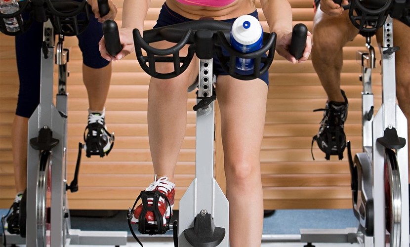 High-intensity cycling at short intervals also works with HIIT.
