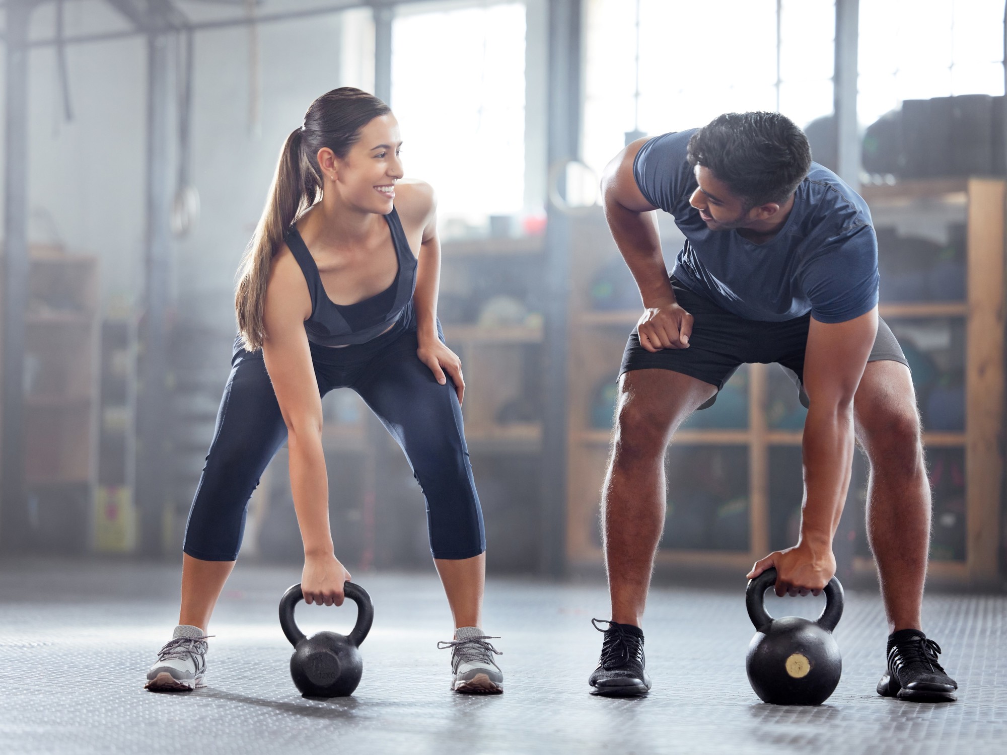 Weights and dumbbells are used in HIIT intervals./ Shutterstock.