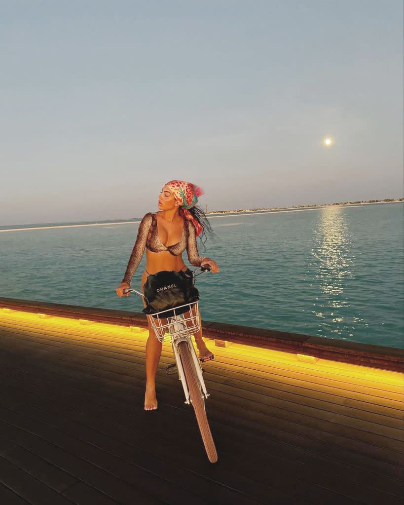 Georgina Rodriguez during her summer vacation