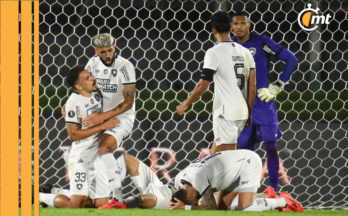 Summary of the match between Peñarol and Botafogo (3-|). Objectives| First half