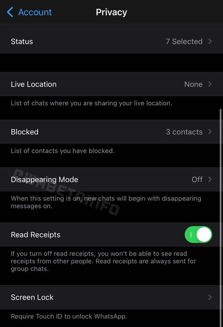 Privacy temporary messages Whatsapp