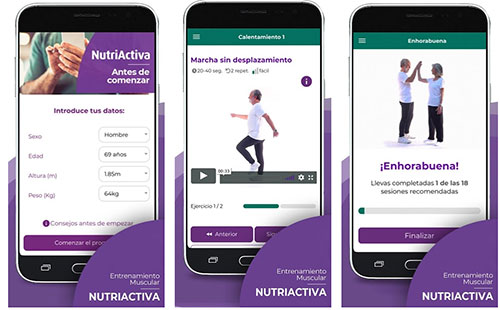 geriatricarea Nutriactiva application تطبيق