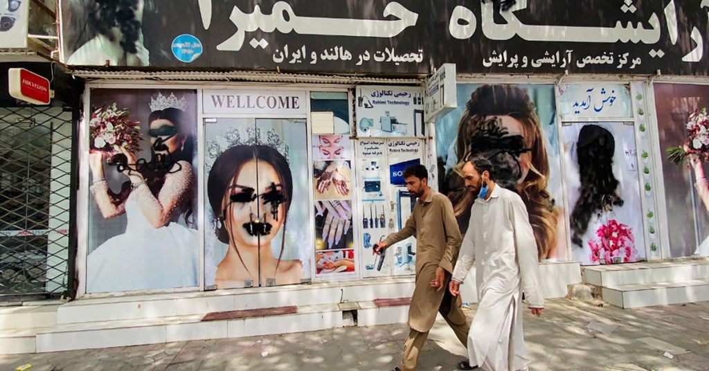 The Taliban banned radio stations from broadcasting music, and women were banned from working in the media