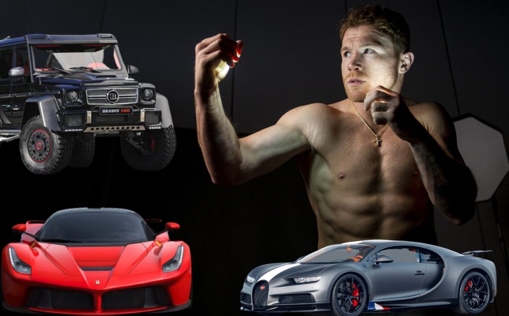 Canelo Alvarez and his luxury car collection;  How many and which ones do you have