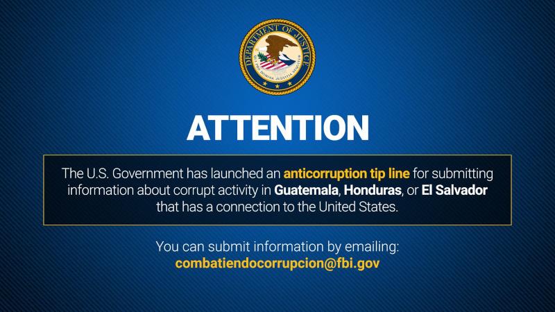 FBI launches corruption allegations in El Salvador, Guatemala and Honduras