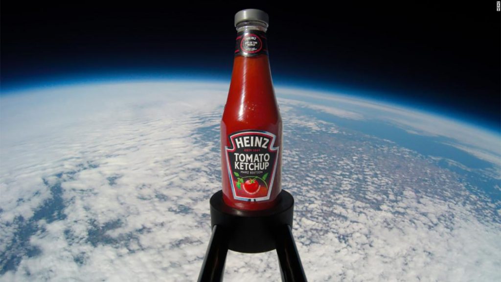 Heinz developed the first "Martian" ketchup - this is