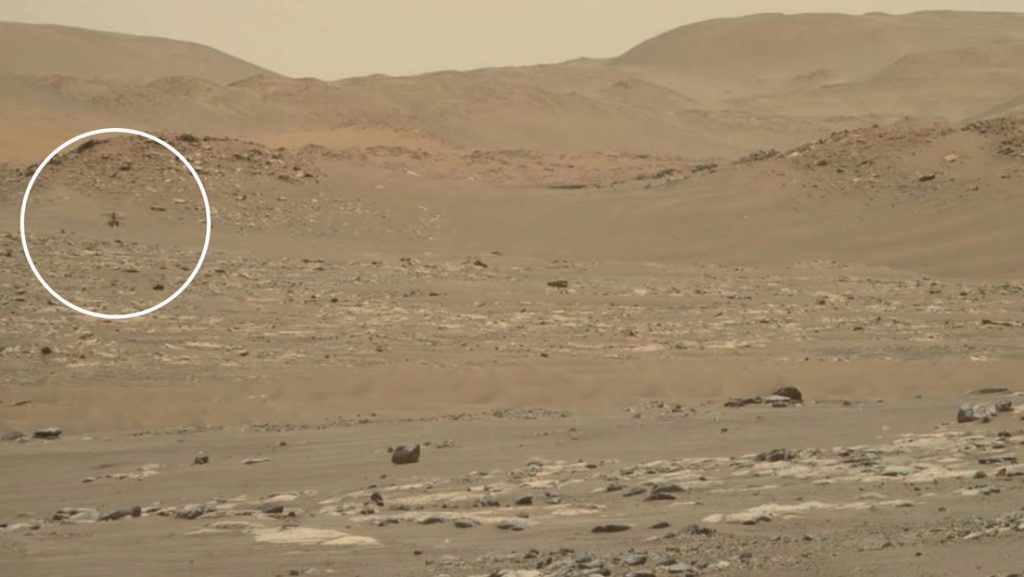 El róver Perseverance capta en video el vuelo de un helicóptero en Marte y las imágenes brindan "la vista más detallada" de la aeronave en acción
