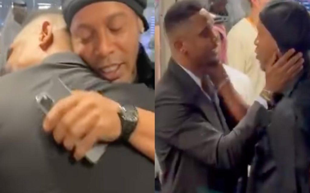 'you are old';  The moving reunion between Ronaldinho and Eto'o |  Video
