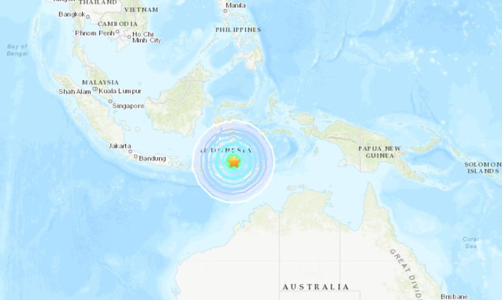 A 7.3-magnitude earthquake has triggered a tsunami warning for Indonesia