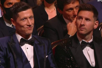 Robert Lewandowski responds to Lionel Messi with a request at the 2021 Ballon d'Or gala |  Football Curiosity