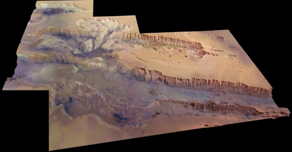 Science.  The Grand Canyon of Mars harbors water just below the surface