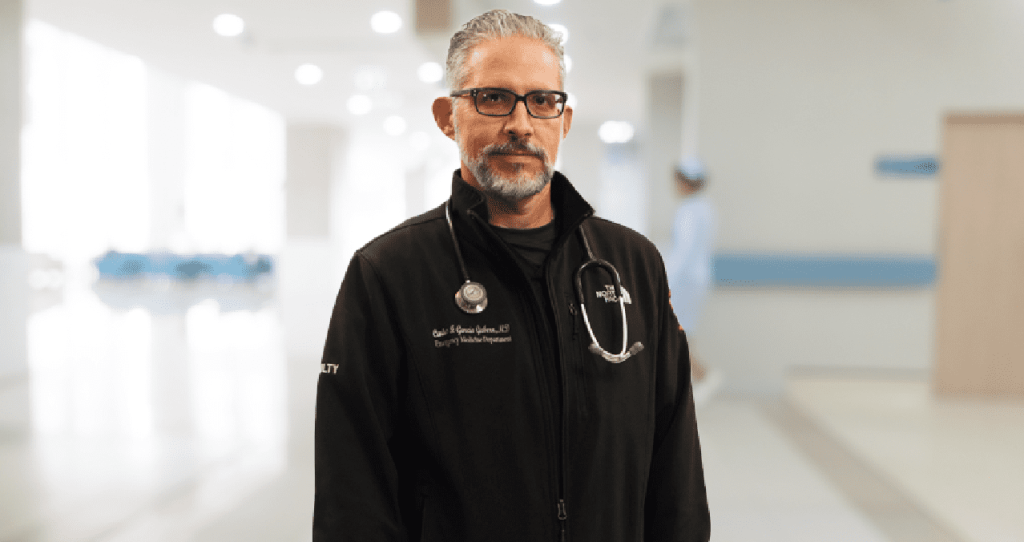 “Emergency medicine, the best specialty in the world,” Dr. Carlos Garcia Goburn