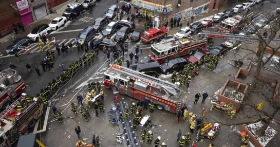 Five alarm fires in New York