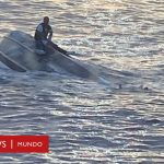La Tragic travelogue colombian Juan Montoya, elnico sobreviviente un naufragio frende las costas Florida