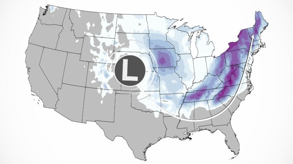 Large winter storms could hit eastern America