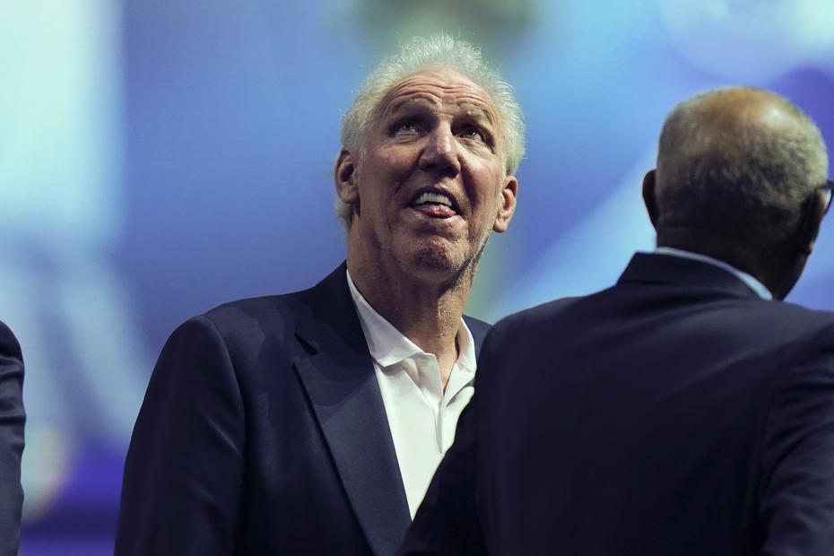 Bill Walton, the legendary former center of the Trail Blazers and Celtics, during the ceremony. 