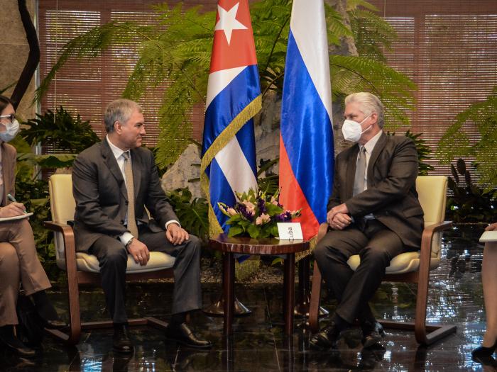 Díaz-Canel receives Vyacheslav Volodin, Speaker of the State Duma of the Federal Assembly of the Russian Federation (+ video) ›Cuba › Granma