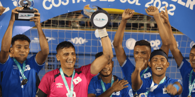 El Salvador is the champion of the Beach Soccer Cup