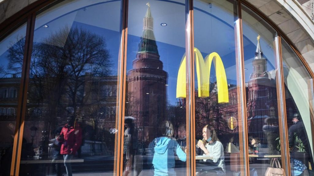 McDonald's has millions of dollars in Russian food that they can't use
