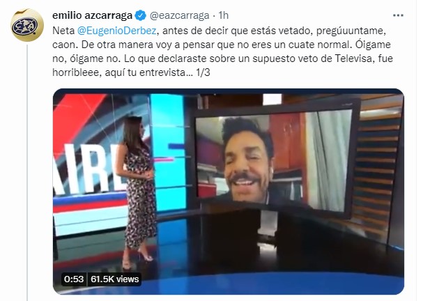 According to the Televisa chief, the real rage will be the series La Familia Peluche (Image: Twitter / @eazcarraga)