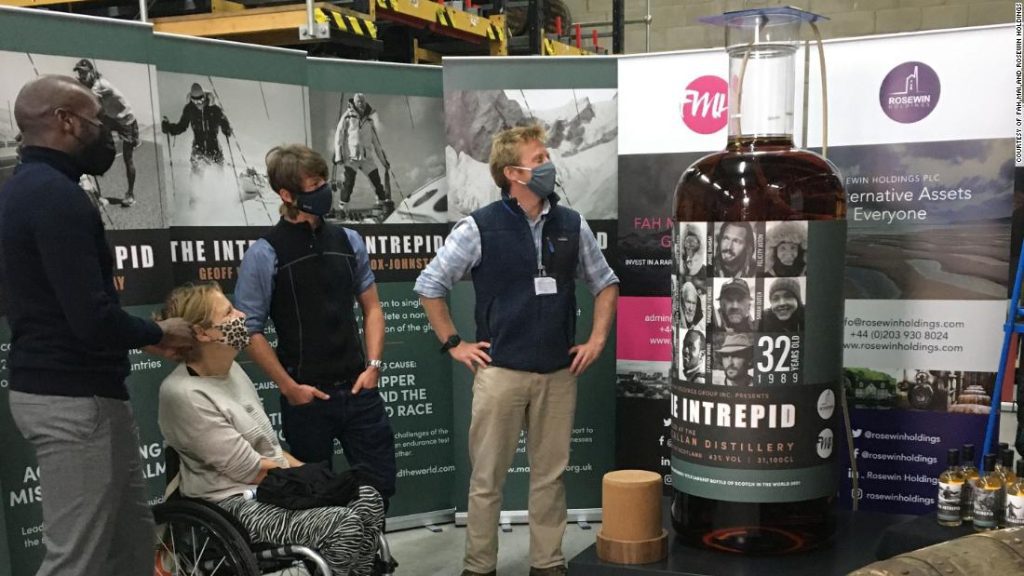 The world's largest bottle of whiskey sold for $1.4 million