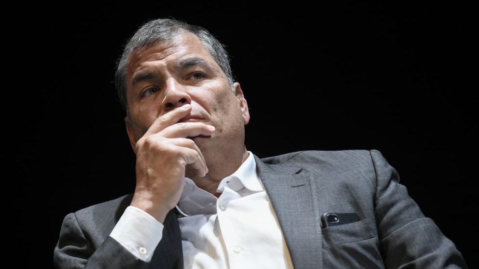 The Ecuadorean Foreign Ministry said it had received the extradition file of Rafael Correa