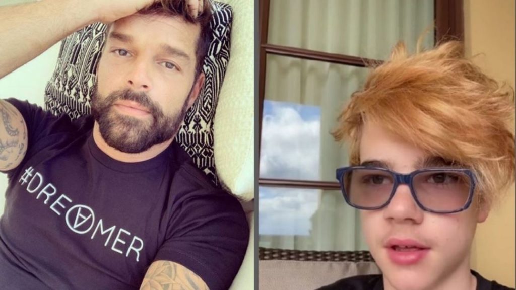 Valentino, Ricky Martin's son, shows off his appearance and looks identical to his father