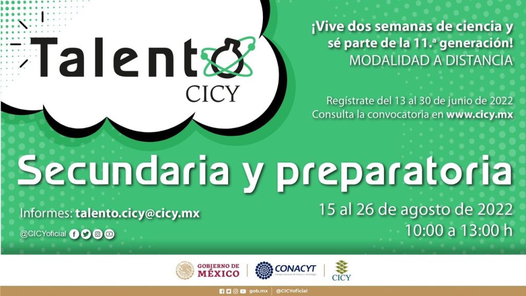 CICY Announces Call for Young Talents in Science - Yucatan Now