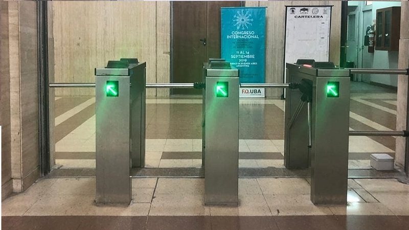 The turnstiles have been activated in the college