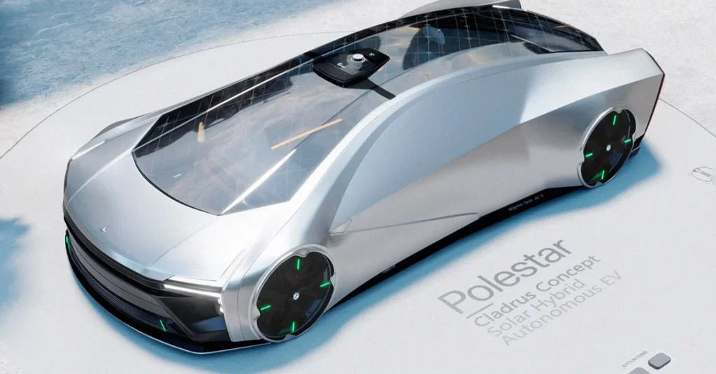 How is a conceptual, solar, and self-driving car that truly showcases style and technology