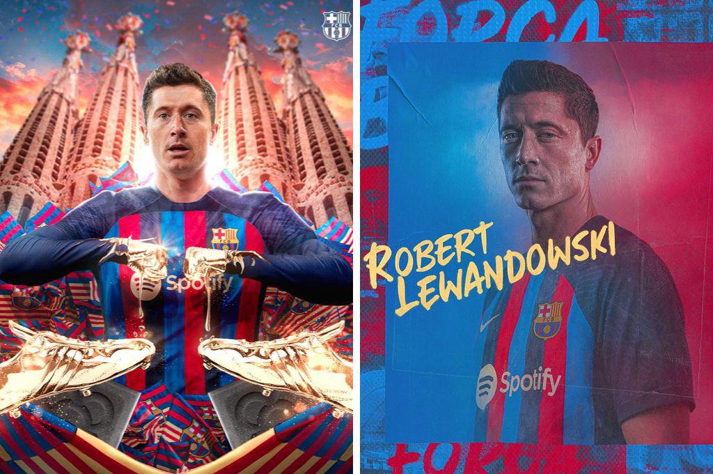 Barcelona reveals the signing numbers of striker Robert Lewandowski