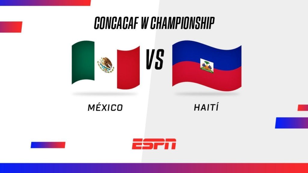 Follow the match between Mexico and Haiti, broadcast live