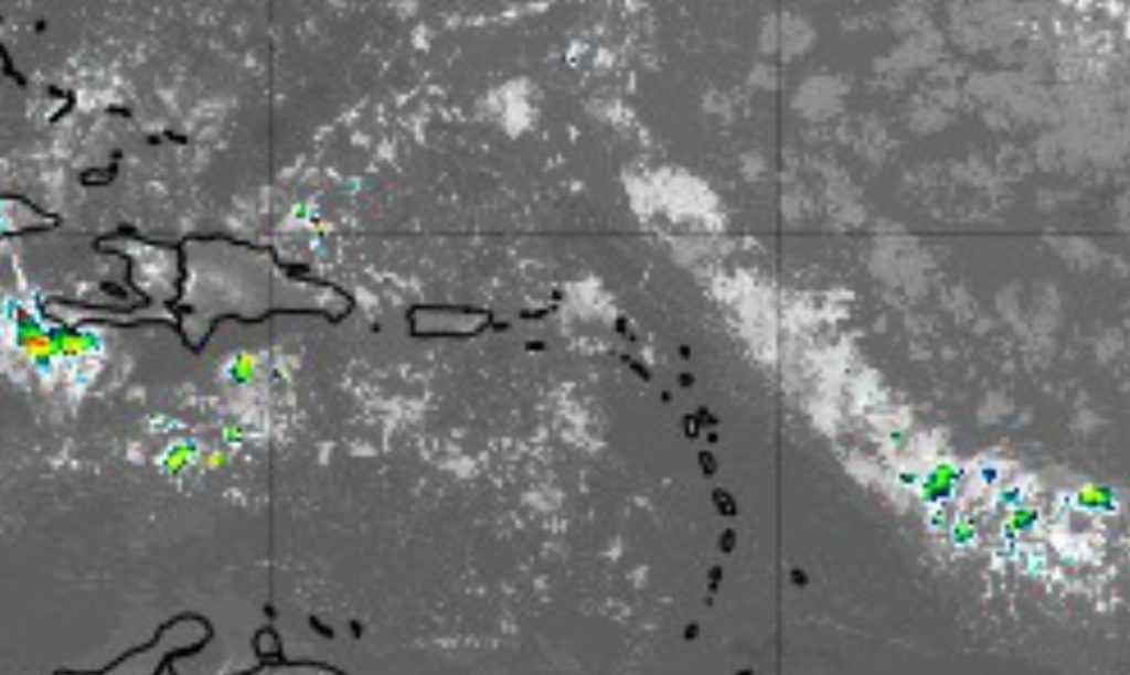 The tropical wave will start to leave showers from tonight