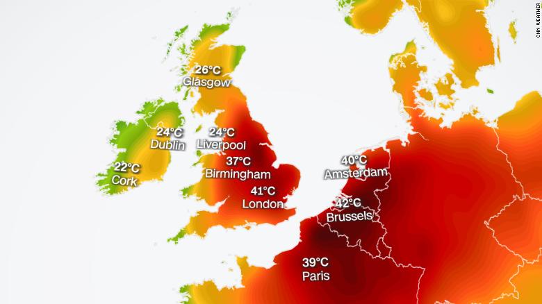 Extreme temperatures UK heat