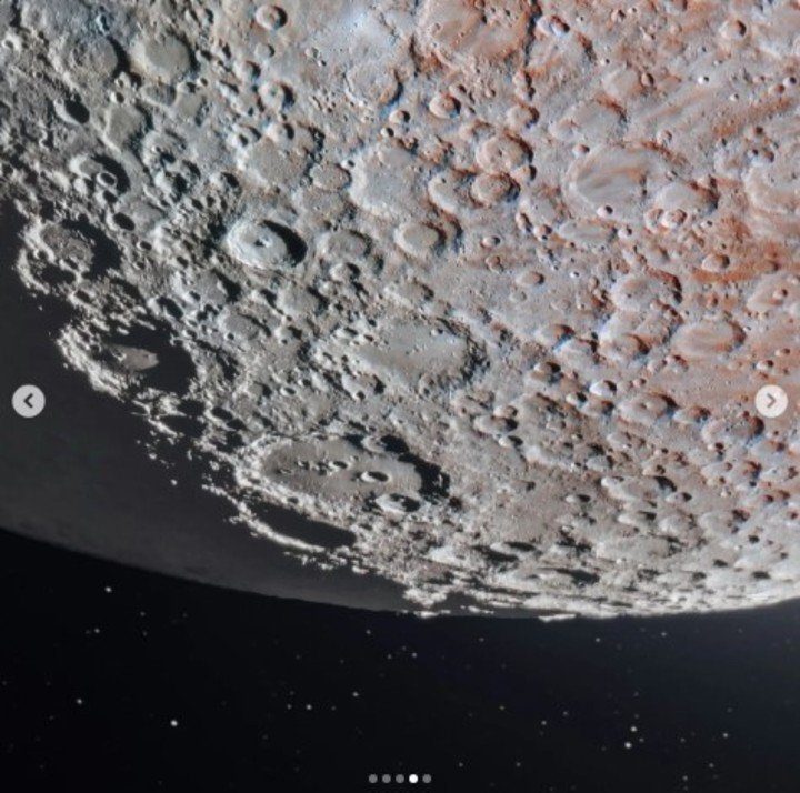 The 174MP image captures the craters and texture of the moon in stunning detail.