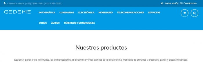 Gedeme's new online store increases e-commerce services in the country › Cuba › Granma