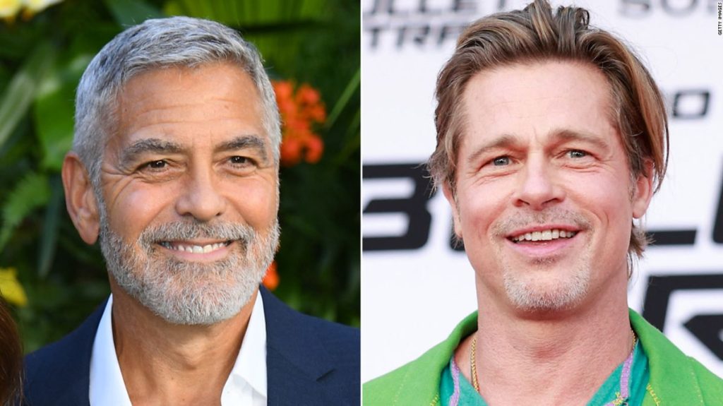 George Clooney reacts to Brad Pitt's compliments