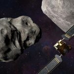 The amazing impact of a satellite on an asteroid