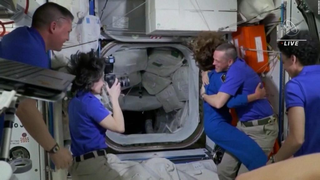 The moment the Crew Dragon crew arrives at the International Space Station