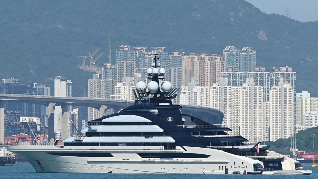 The $500 million Russian sanctioned superyacht leaves Hong Kong for Cape Town