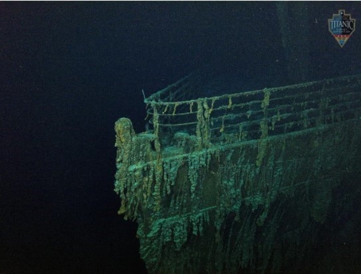 The remains of the Titanic.