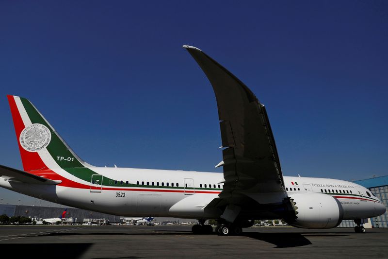 The presidential plane will be part of the new 'Mexicana' fleet, which will be responsible for Cedena.  Photo: REUTERS/Edgard Garrido