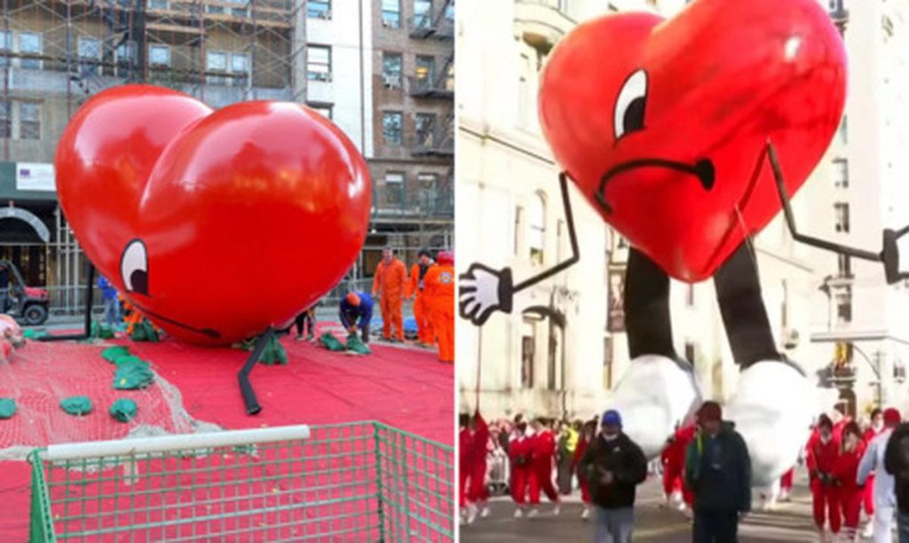 The heart of Bad Bunny celebrates the Macy's Thanksgiving Day parade in New York
