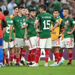 The Mexican national team, locked in the locker room for an hour, after losing to Argentina