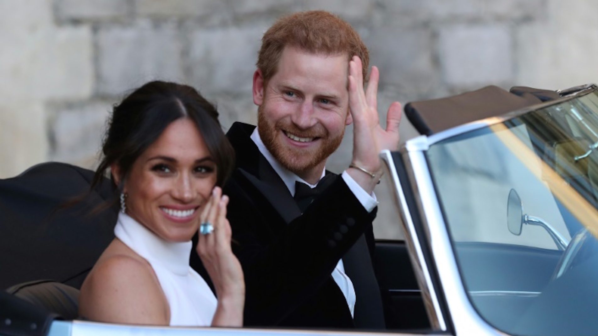 Prince Harry of England and his wife Megan Markle (AFP) 