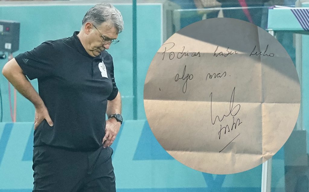 Do you know it will fail?  Tata Martino wrote a speech before the World Cup halftime