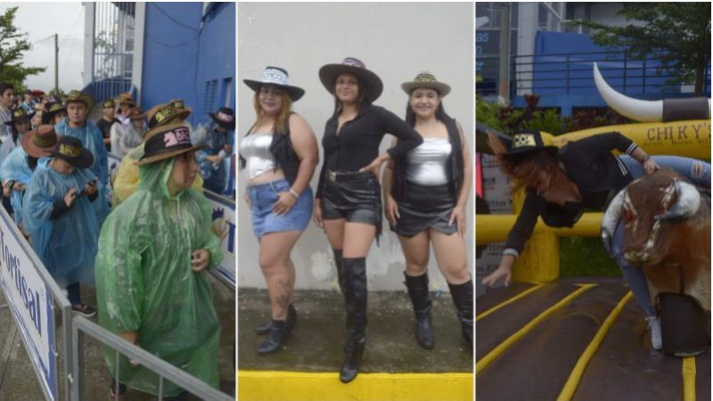 This is the atmosphere before the Bronco concert in El Salvador